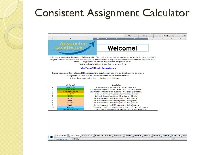 Consistent Assignment Calculator 