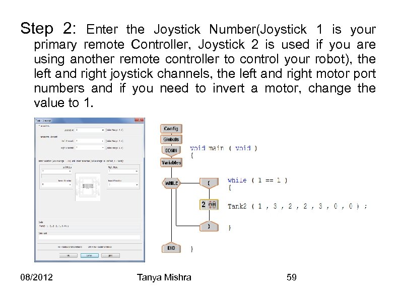 Step 2: Enter the Joystick Number(Joystick 1 is your primary remote Controller, Joystick 2