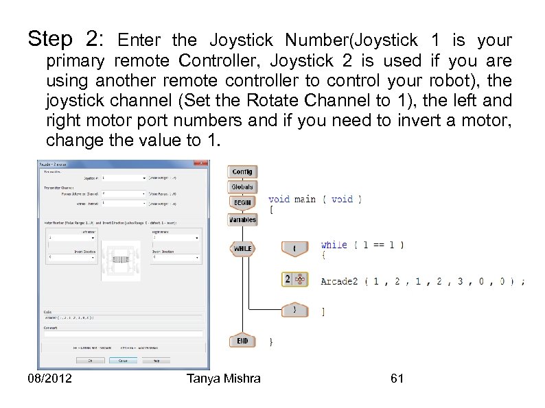 Step 2: Enter the Joystick Number(Joystick 1 is your primary remote Controller, Joystick 2