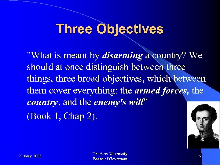 Three Objectives 