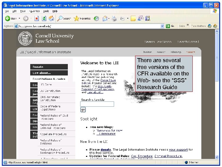 There are several free versions of the CFR available on the Web- see the