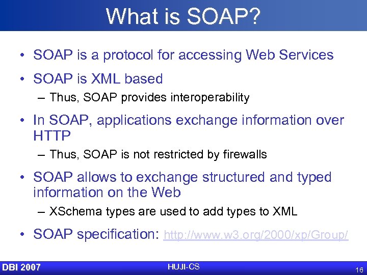Applications of XML Web Services RSS
