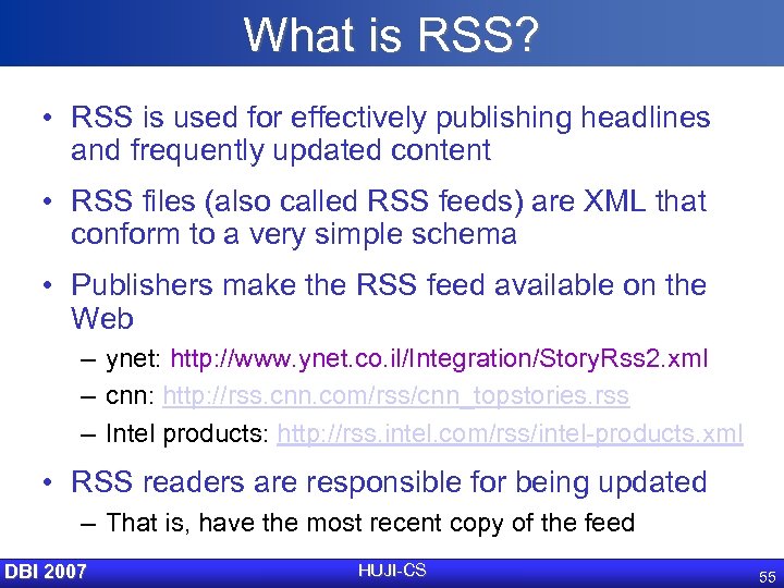 web to rss