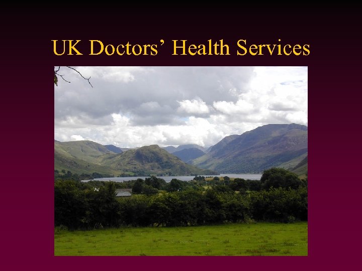 UK Doctors’ Health Services 