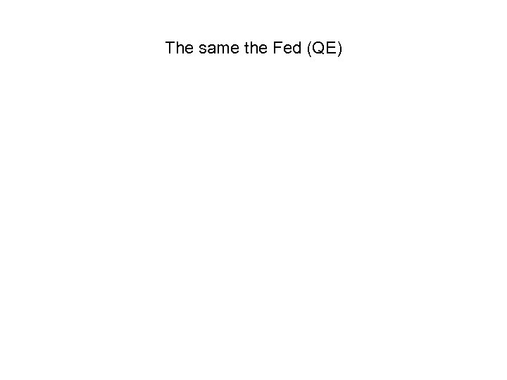 The same the Fed (QE) 
