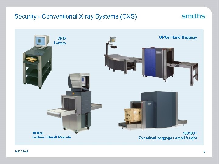 Security - Conventional X-ray Systems (CXS) 3010 Letters 5030 si Letters / Small Parcels