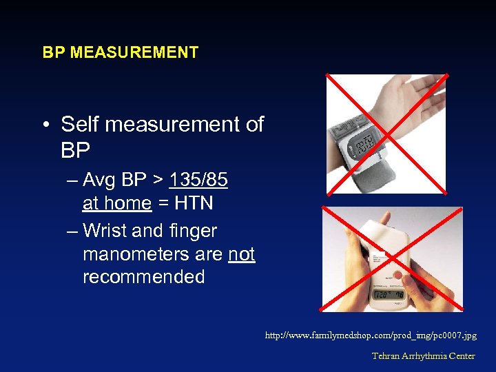 BP MEASUREMENT • Self measurement of BP – Avg BP > 135/85 at home