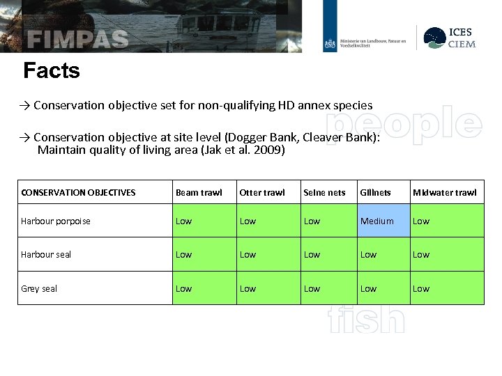Facts → Conservation objective set for non-qualifying HD annex species → Conservation objective at