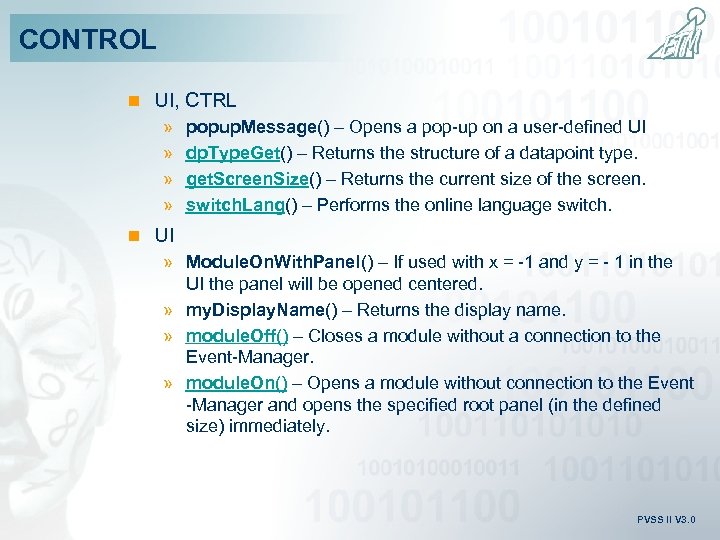CONTROL n UI, CTRL » » popup. Message() – Opens a pop-up on a