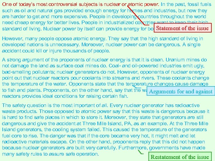 One of today’s most controversial subjects is nuclear or atomic power. In the past,