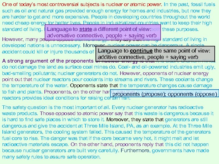 One of today’s most controversial subjects is nuclear or atomic power. In the past,