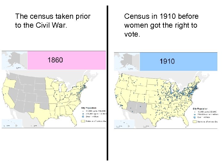 The census taken prior to the Civil War. Census in 1910 before women got