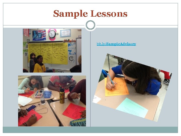 Sample Lessons bit. ly/Sample. Advisory 