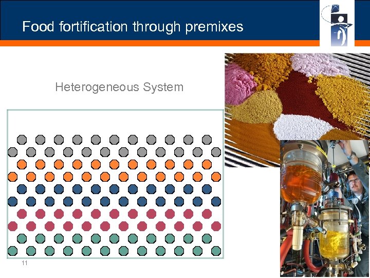 Food fortification through premixes Heterogeneous System 11 