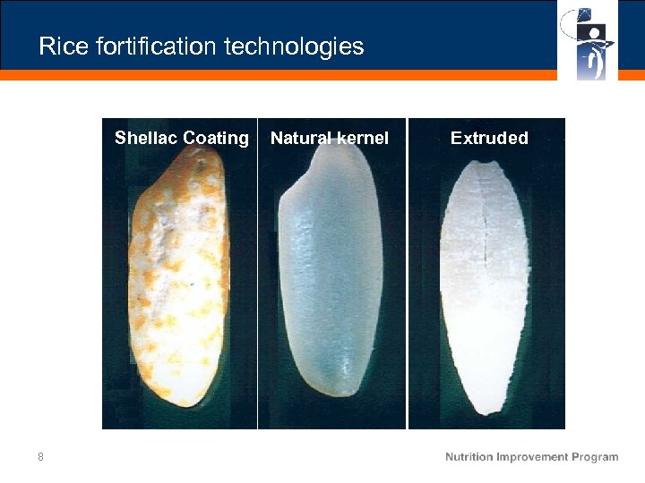 Rice fortification technologies Shellac Coating 8 Natural kernel Extruded 
