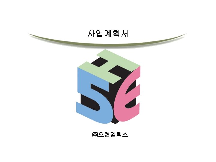 사업계획서 ㈜오현일렉스 