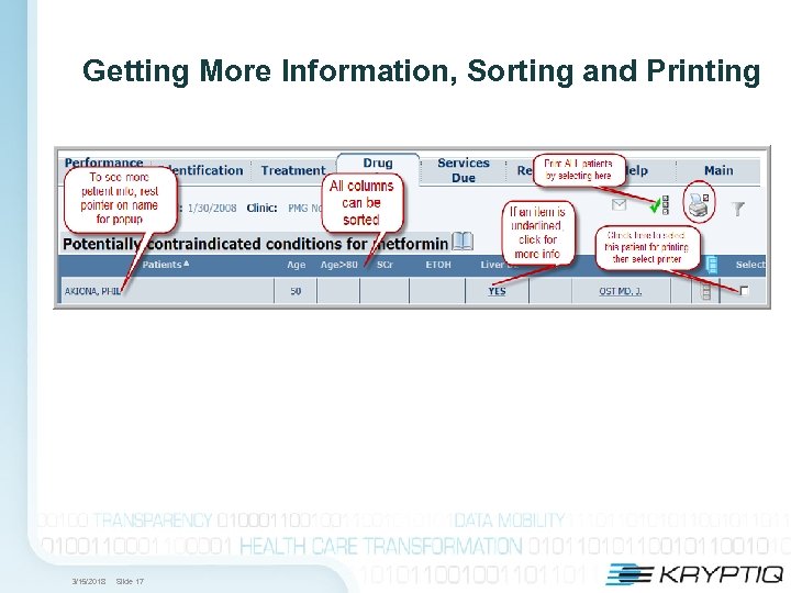 Getting More Information, Sorting and Printing 3/15/2018 Slide 17 