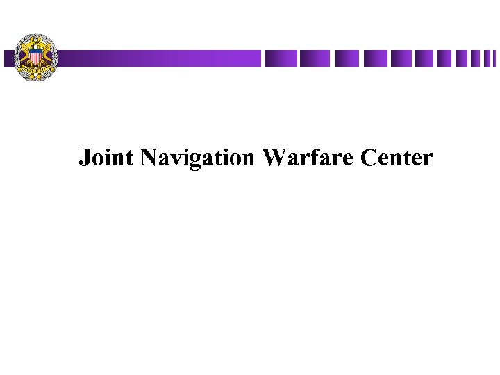 Joint Navigation Warfare Center 