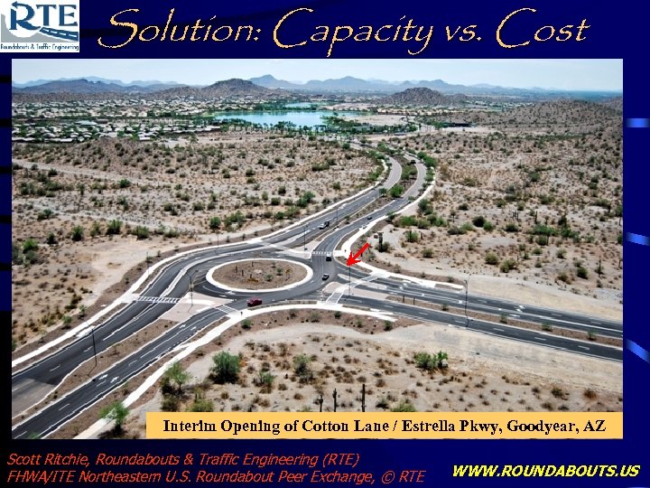 Solution: Capacity vs. Cost Interim Opening of Cotton Lane / Estrella Pkwy, Goodyear, AZ