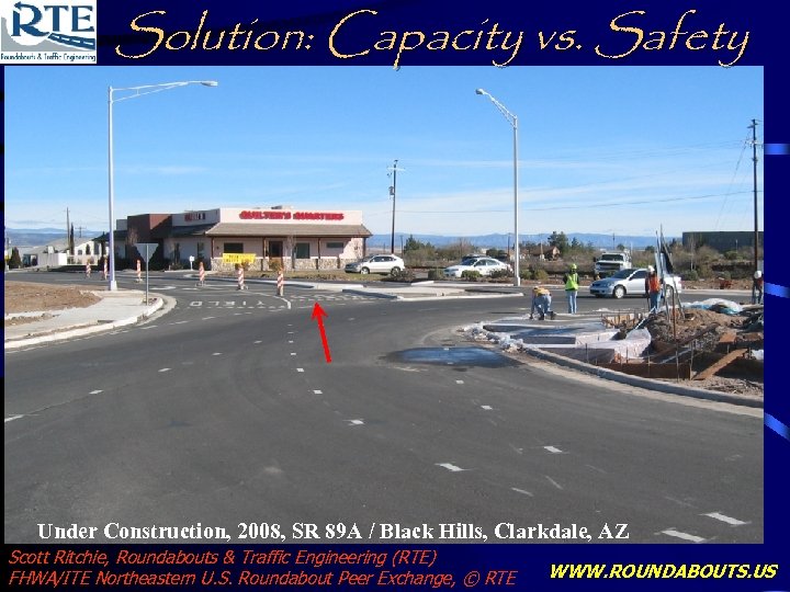 Solution: Capacity vs. Safety Under Construction, 2008, SR 89 A / Black Hills, Clarkdale,