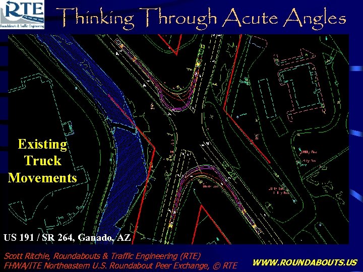 Thinking Through Acute Angles Existing Truck Movements US 191 / SR 264, Ganado, AZ