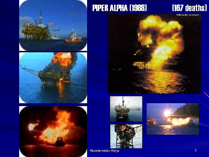 PIPER ALPHA (1988) Keselamatan Kerja (167 deaths) 3 