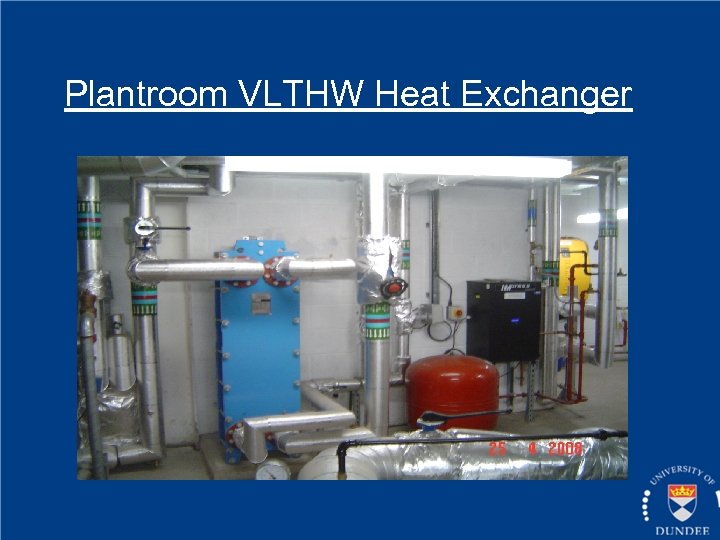 Plantroom VLTHW Heat Exchanger 