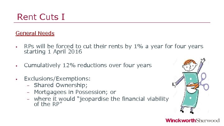 Rent Cuts I General Needs • • • RPs will be forced to cut