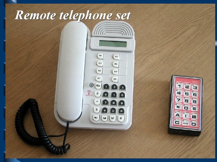 Remote telephone set 