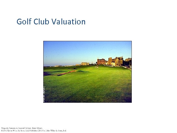 Golf Club Valuation 