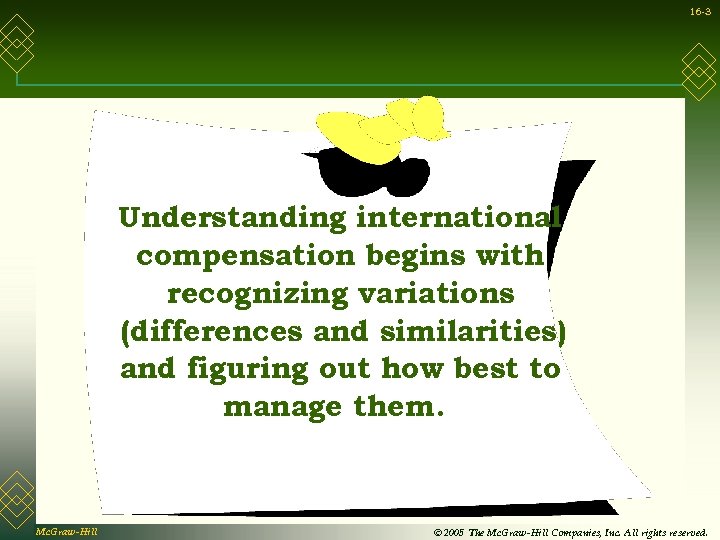 16 -3 Understanding international compensation begins with recognizing variations (differences and similarities) and figuring