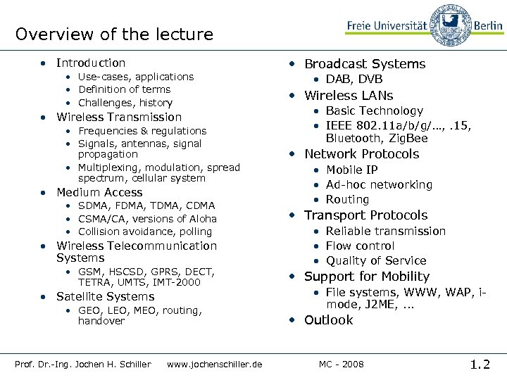 Overview of the lecture • Introduction • Use-cases, applications • Definition of terms •