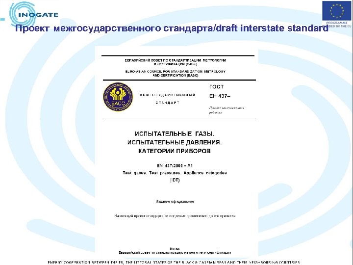 Проект межгосударственного стандарта/draft interstate standard 