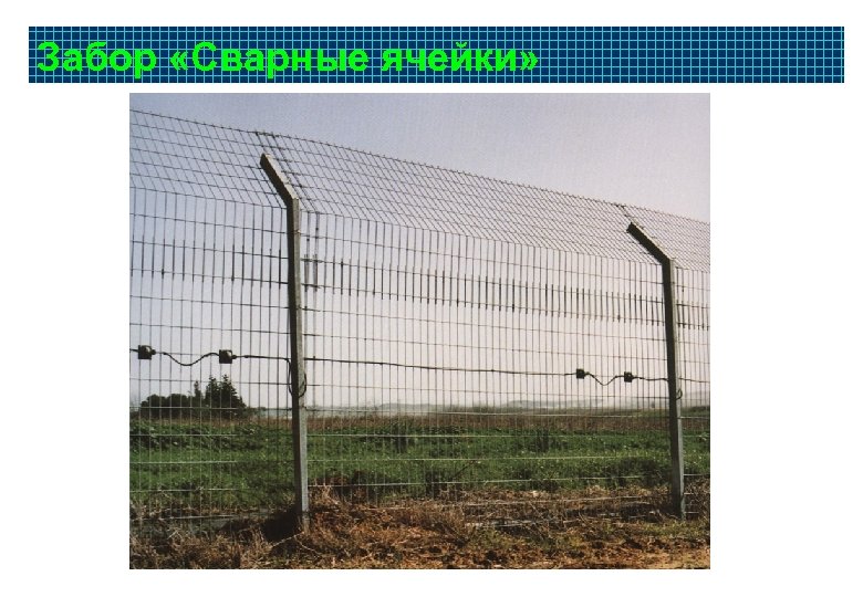 Забор «Сварные ячейки» 