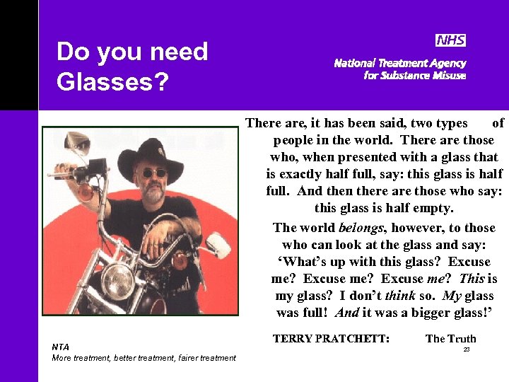 Do you need Glasses? There are, it has been said, two types of people