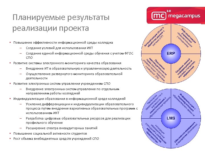 Планируемые результаты реализации проекта • Повышение эффективности информационной среды колледжа – Создание условий для
