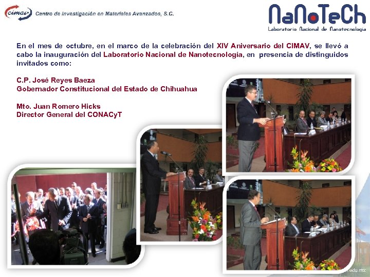 En el mes de octubre, en el marco de la celebración del XIV Aniversario