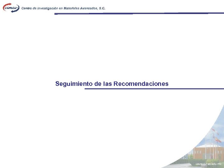 Seguimiento de las Recomendaciones 