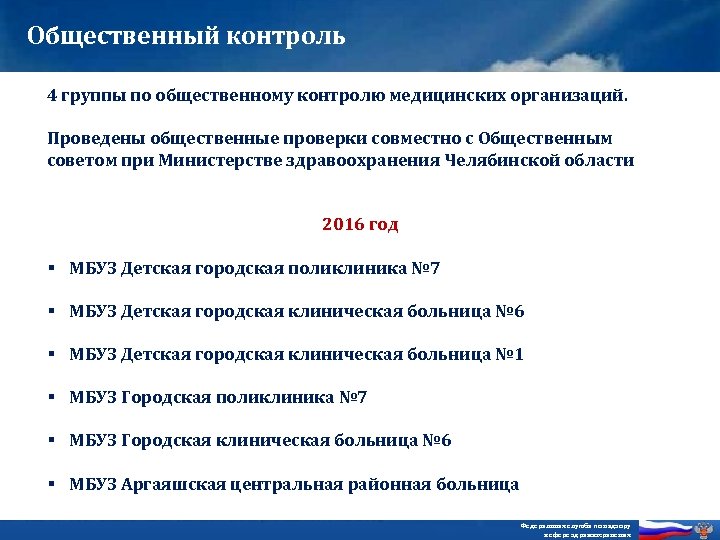 Общественный контроль 4 группы по общественному контролю медицинских организаций. Проведены общественные проверки совместно с