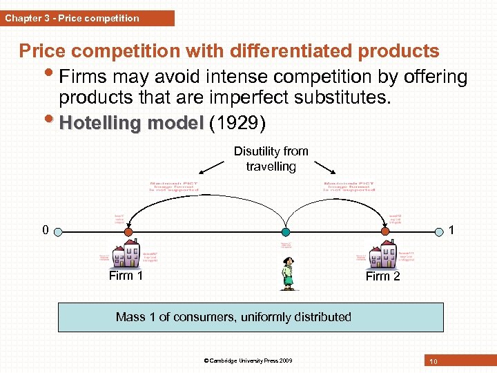 Chapter 3 - Price competition with differentiated products • Firms may avoid intense competition