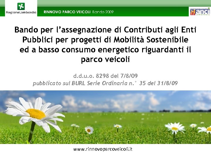 Bando per l’assegnazione di Contributi agli Enti Pubblici per progetti di Mobilità Sostenibile ed