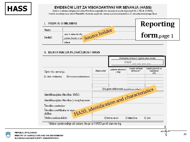 HASS ld e ho rc Sou er on d SS, i HA REPUBLIC OF