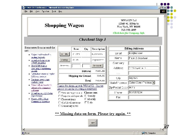 Heuristic Evaluation Test 27 