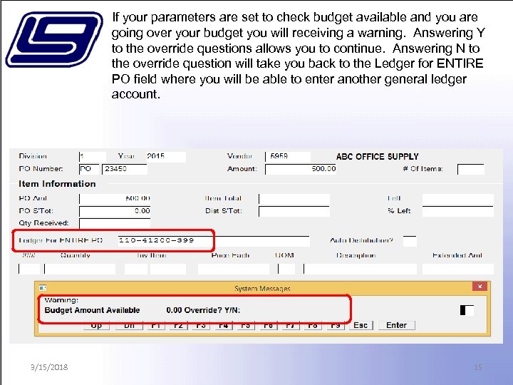 If your parameters are set to check budget available and you are going over