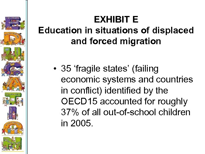 EXHIBIT E Education in situations of displaced and forced migration • 35 ‘fragile states’