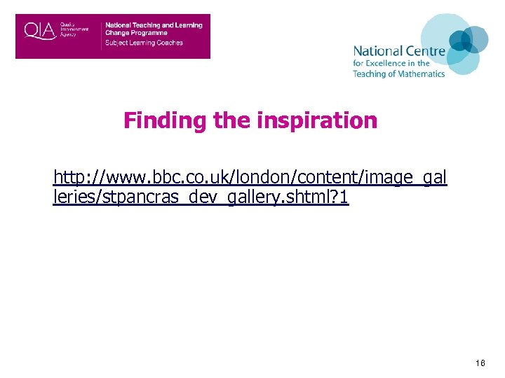 Finding the inspiration http: //www. bbc. co. uk/london/content/image_gal leries/stpancras_dev_gallery. shtml? 1 16 
