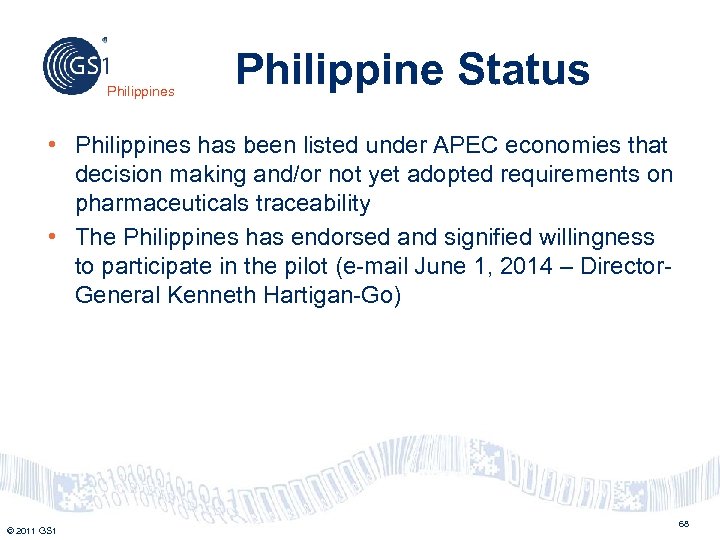 Philippines Philippine Status • Philippines has been listed under APEC economies that decision making