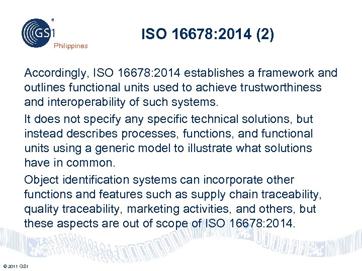 Philippines ISO 16678: 2014 (2) Accordingly, ISO 16678: 2014 establishes a framework and outlines
