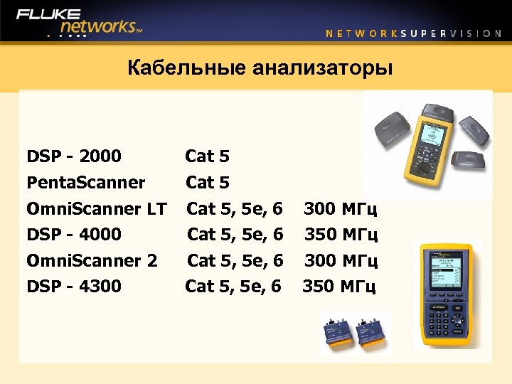 Кабельные анализаторы DSP - 2000 Cat 5 Penta. Scanner Cat 5 Omni. Scanner LT