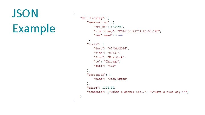 JSON Example 